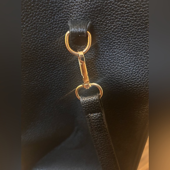 THE TOTE BAG VEGAN LEATHER BLACK - Picture 6 of 12